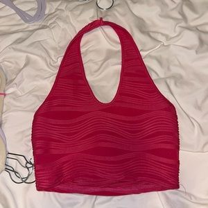 SHEIN pink crop top